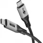 Goobay USB-C kábel, USB4 verzia 2.0, 1 m, čierny, strieborný (74775)