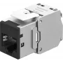 Goobay Keystone modul RJ45 CAT 6A, STP, tenký, čierny (77943)