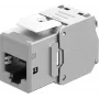 Goobay Keystone modul RJ45 CAT 6A, STP, tenký, svetlosivý (77946)
