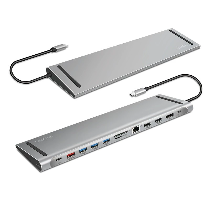 USB3.2 dokovacia stanica USB-C, 12 portov, PD