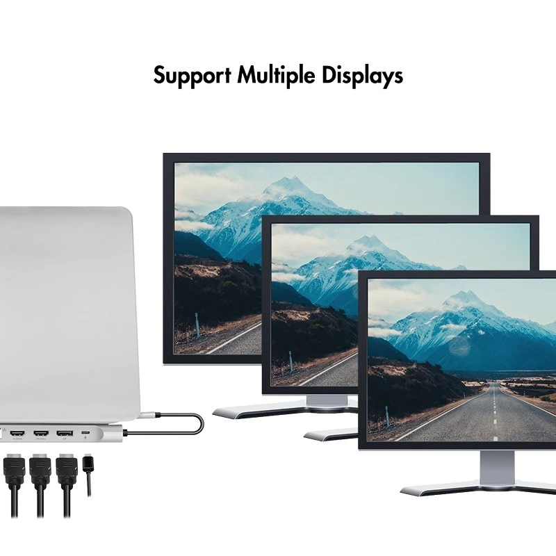 USB3.2 dokovacia stanica USB-C, 12 portov, PD