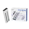 Hub USB3.2 Gen1 10 portov USB-A/C, vypínač