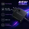 GaN 65W nabíjačka USB C PD PPS 5V 21V 3A 3.25A