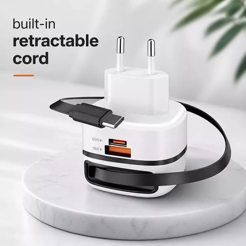 Nabíjačka USB-C 65W GaN PPS 5V 20V 3A 3,25A