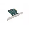 Sieťová karta PCI Express x1 -> 2x USB-C 3.2 Gen 2x1 LED Low Profile