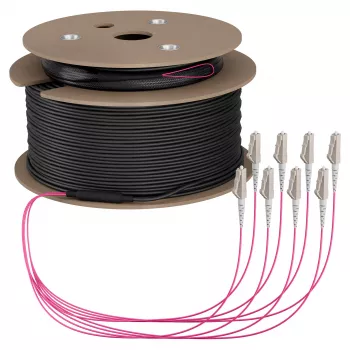 EFB Trunk kábel U-DQ(ZN)BH OM4 8G (1x8) LC-LC 120m Dca LSZH