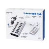 Hub USB 3.2 Gen1 7 portov USB-A/C, vypínač