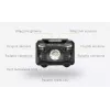 Montis akumulátorová čelová lampa so senzorom MT001 Black Headband flashlight LED