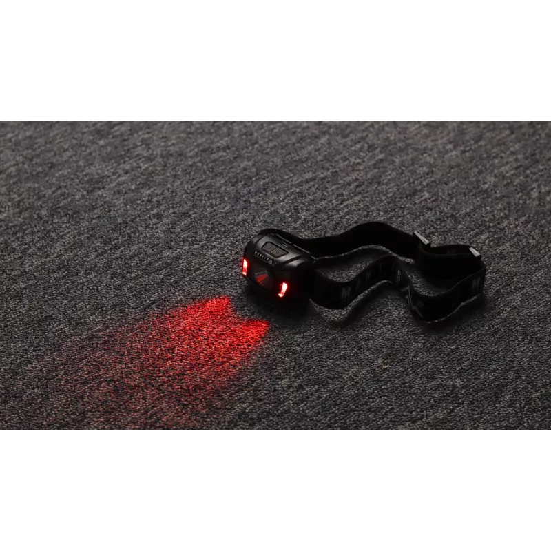 Montis akumulátorová čelová lampa so senzorom MT001 Black Headband flashlight LED