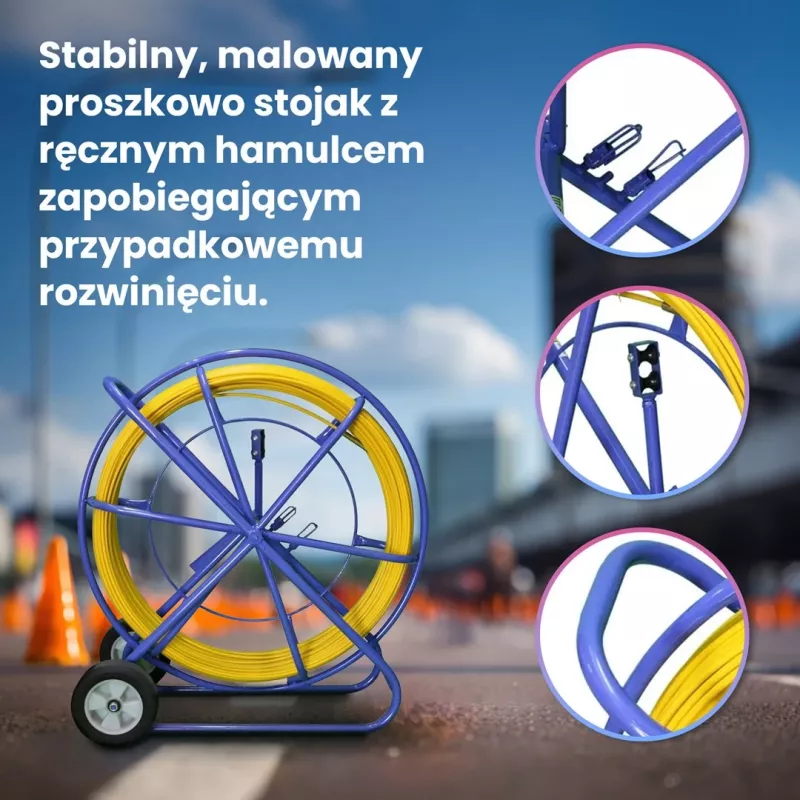 Extralink ťahacia hlava Pilot 10 mm 150 m sklolaminát FRP, d. 10 mm, d. 150 m, žltá