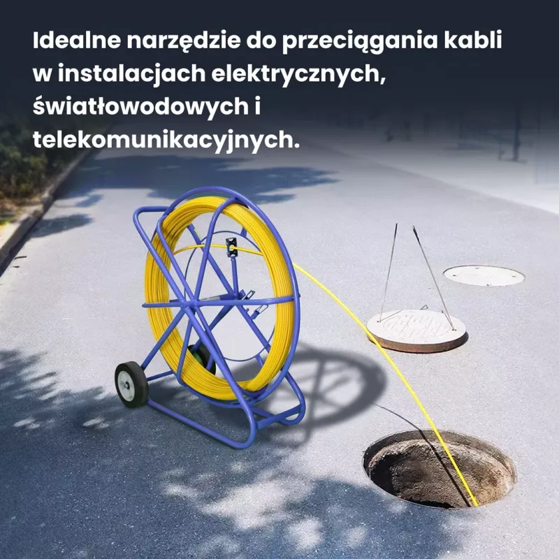 Extralink ťahacia hlava Pilot 10 mm 150 m sklolaminát FRP, d. 10 mm, d. 150 m, žltá
