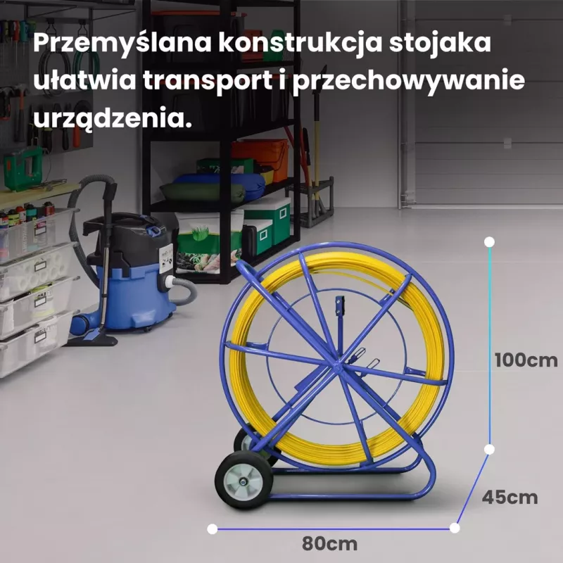 Extralink ťahacia hlava Pilot 10 mm 150 m sklolaminát FRP, d. 10 mm, d. 150 m, žltá