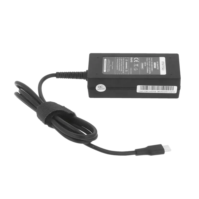 Napájací zdroj na notebook 45W USB-C 5V-9V-12V-15V/3A, 20V/2,25A PD