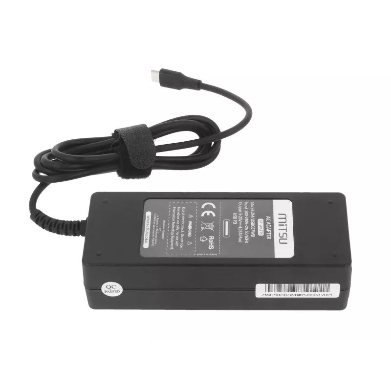 Napájací zdroj na notebook 87W USB-C 5V-9V-12V-15V/3A, 20V/3,25A, 20,2V/4,3A PD