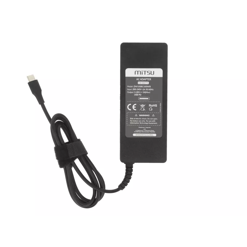 Adaptér napájacieho zdroja na notebook 100W USB Type-C USB-C 5V-9V-12V-15V/3A, 20V/5A PD