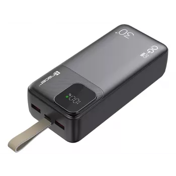 Tracer 47824 Prime-V3 30000mAh QC22.5W+PD20W power banka, čierna