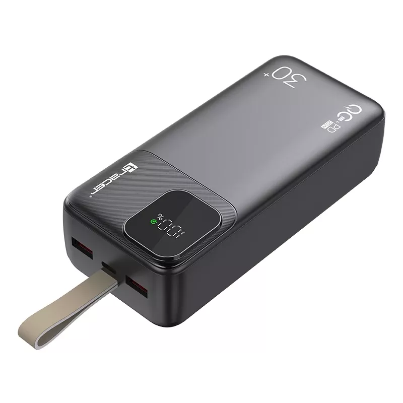 Tracer 47824 Prime-V3 30000mAh QC22.5W+PD20W power banka, čierna