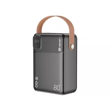 Tracer 47826 Prime-V8 80000mAh QC22.5W+PD20W power banka, čierna