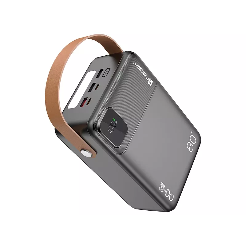 Tracer 47826 Prime-V8 80000mAh QC22.5W+PD20W power banka, čierna
