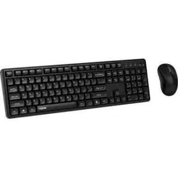 Rapoo 8150M Silent Multi-Mode sada klávesnice a myši QWERTZ DE bezdrôtová čierna