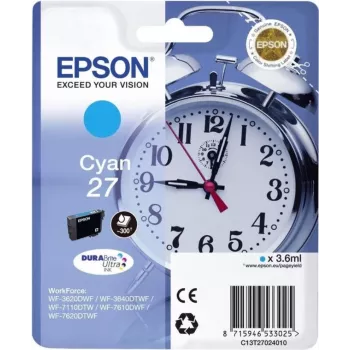 Epson atrament/27 Alarm Clock 3,6 ml CY SEC (C13T27024022)