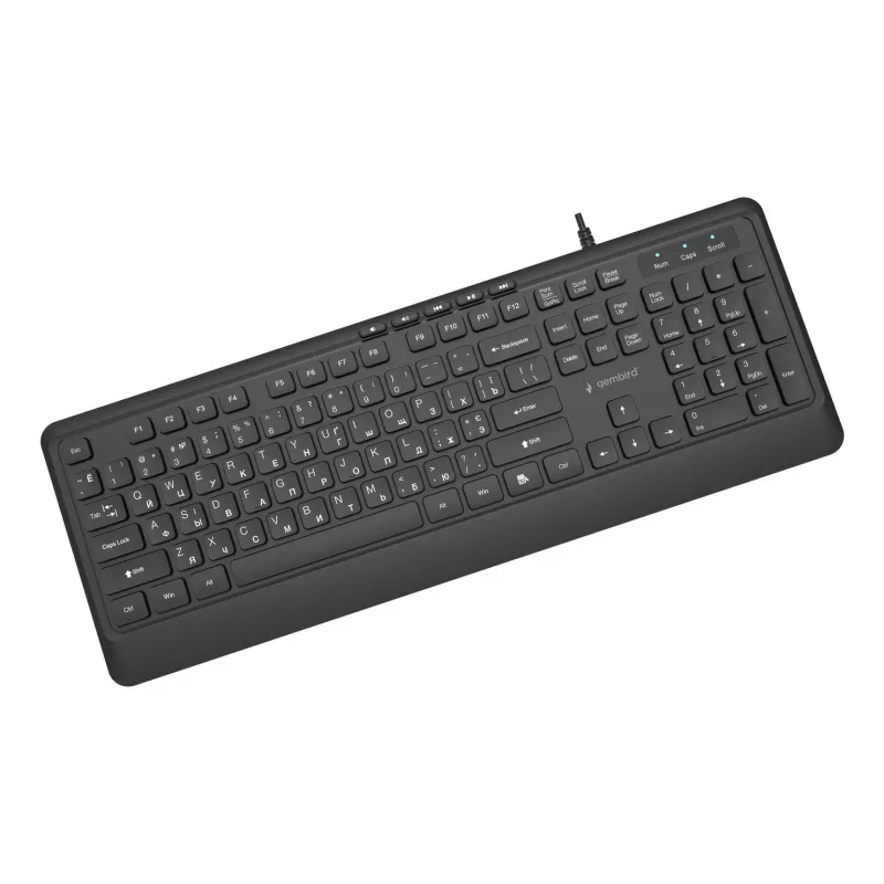 Klávesnica multimediálna USB CYRILL/ČIERNA KB-MCH-05-CYRL Gembird