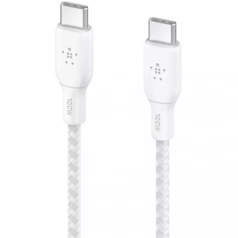 Kábel USB-C na USB-C 100 W 3 m biely