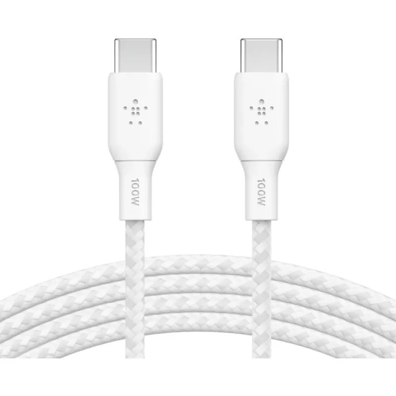 Kábel USB-C na USB-C 100 W 3 m biely