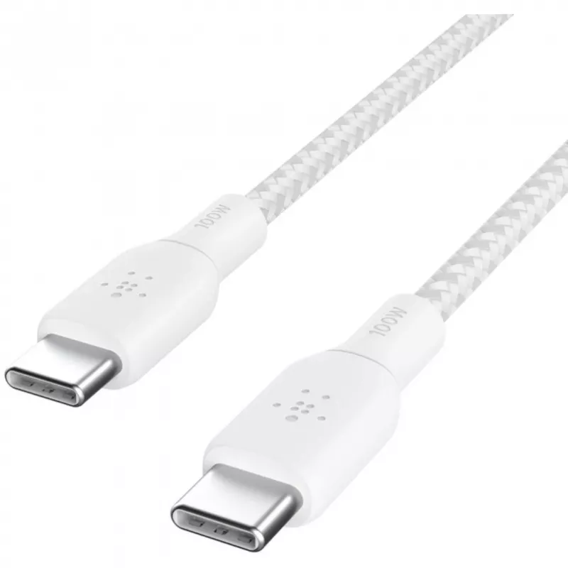 Kábel USB-C na USB-C 100 W 3 m biely