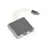 Gembird A-CM-HDMIF-02-SG USB grafický adaptér 3840 x 2160 pixelov sivý