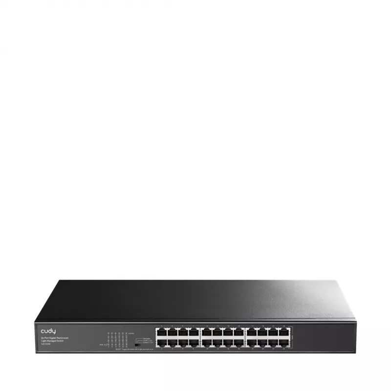 Cudy GS1024E sieťový switch Managed Gigabit Ethernet (10/100/1000) čierny