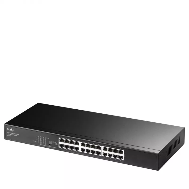 Cudy GS1024E sieťový switch Managed Gigabit Ethernet (10/100/1000) čierny