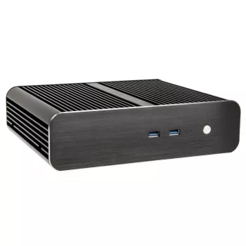 Akasa Euler S bezventilátorová Thin-Mini-ITX skriňa, OEM – čierna