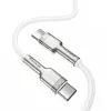 Kábel USB-C na USB-C Baseus Cafule, 100W, 2m (biela)