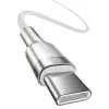 Kábel USB-C na USB-C Baseus Cafule, 100W, 2m (biela)