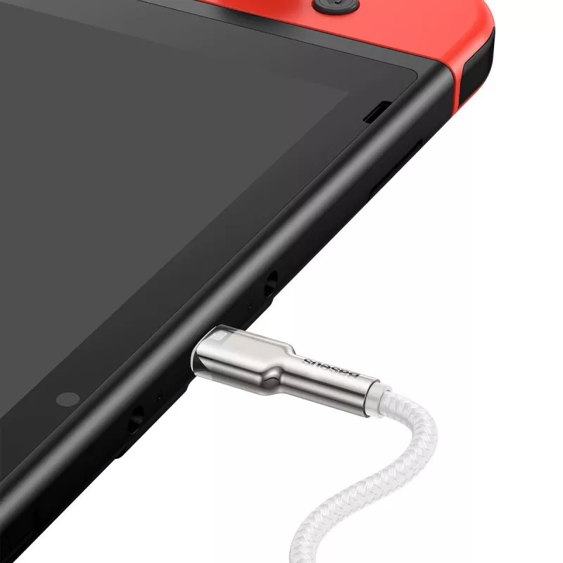 Kábel USB-C na USB-C Baseus Cafule, 100W, 2m (biela)