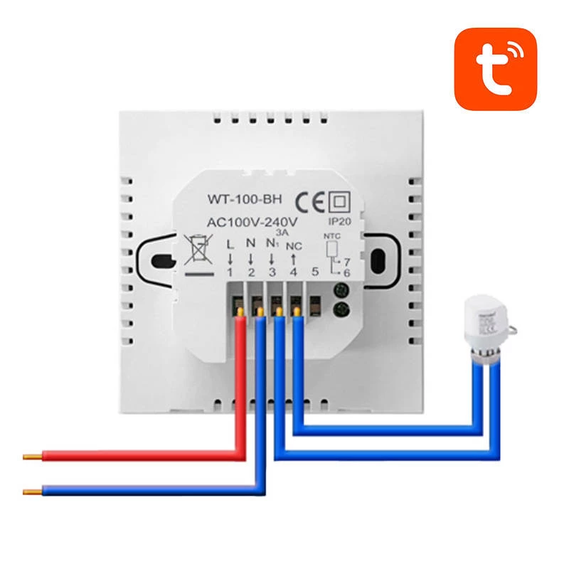 Avatto ZWT100 smart termostat 3A ZigBee ohrievač vody TUYA