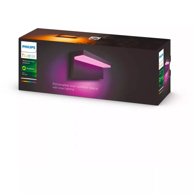 Philips Hue Nyro White & Cool Amb. nástenné svietidlo 1000lm čierna