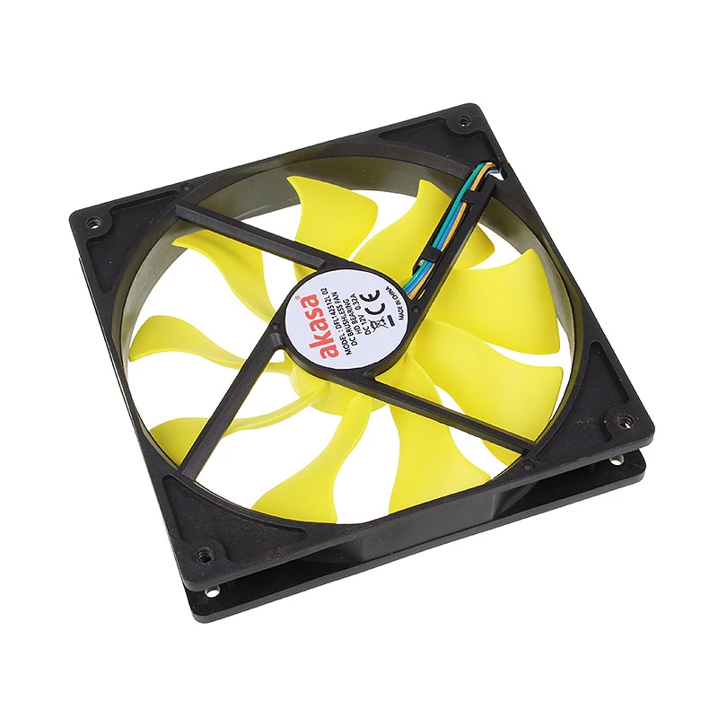 Akasa Viper PWM ventilátor, žltý - 140 mm