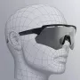 Rockbros 189114 polarizované cyklistické okuliare s UV ochranou a vložkou na dioptrie, sivé