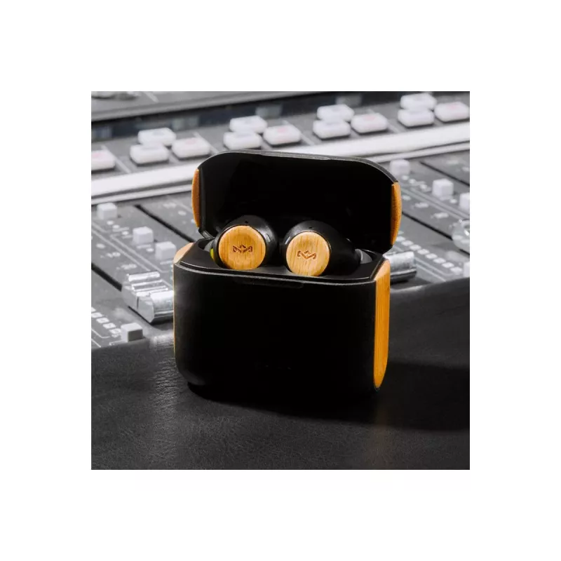 Marley Rebel True Earbuds vstavaný mikrofón, In-Ear, bezdrôtové, Signature čierny