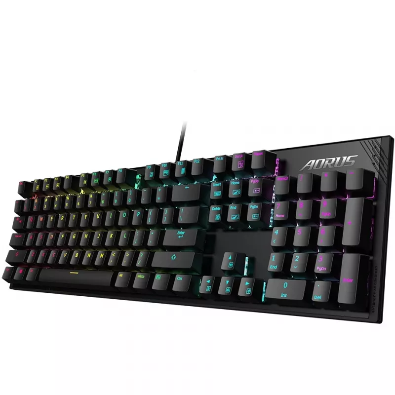 Gigabyte AORUS K1 - klávesnica - podsvietenie