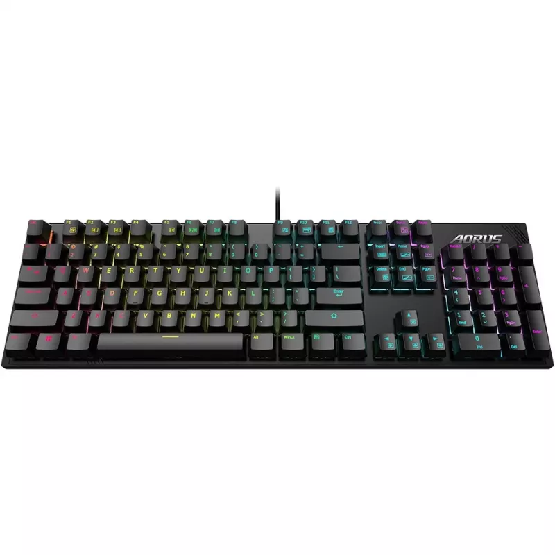 Gigabyte AORUS K1 - klávesnica - podsvietenie
