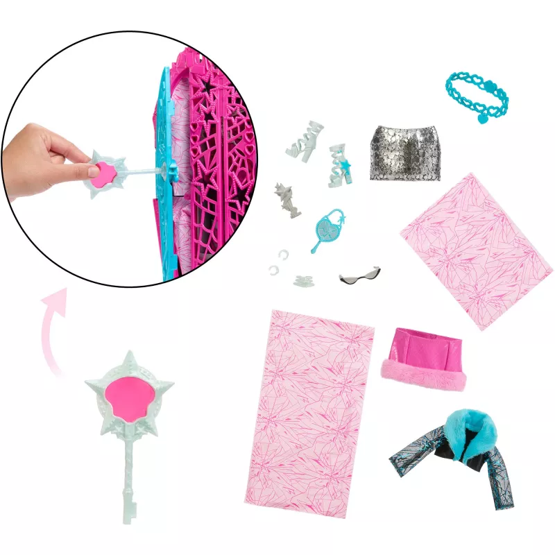 Monster High bábika Catty čierna