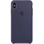 Apple silikónové puzdro pre iPhone XS Max Midnight Blue