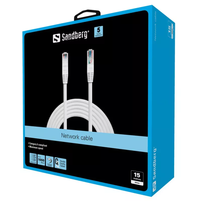 SANDBERG sieťový kábel - RJ-45 (M) na RJ-45 (M)