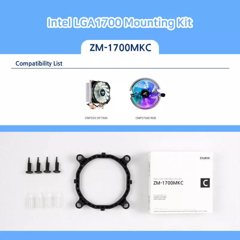 Zalman ZM-1700MKC - upgrade sada pre chladič procesora - (pre: LGA1200, LGA1700)