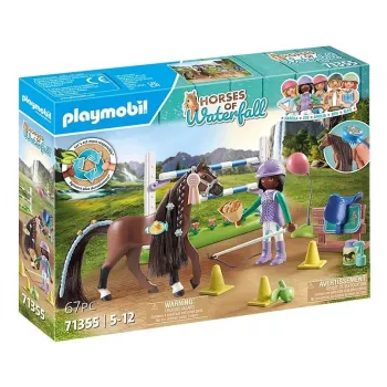Sada figúrok kone 71355 Zoe a Blaze s prekážkami