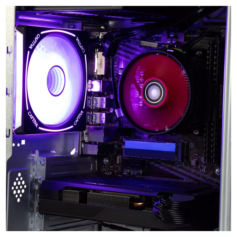 Captiva Advanced Gaming R98-206 Desktop PC AMD Ryzen 7 5700X, 32GB RAM, 1TB M.2 SSD, Nvidia GeForce RTX 5060, Wi-Fi 6, Windows 11 (98206)