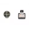 DeLOCK 60077 káblový adaptér M12 RJ-45 čierny - tyrkysový (60077)